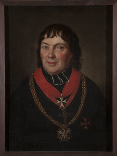 Portrait of Alojzy Osiński (1770–1842), mitred prelate of Olyka by Franz Joseph Pitschmann