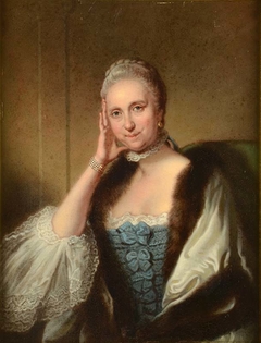 Portrait of Anna Martina van Benthem (1700-1793) by Mattheus Verheyden