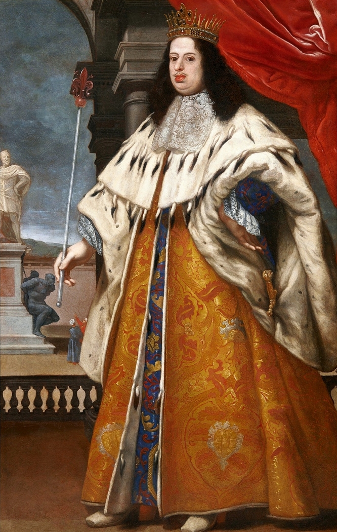 Portrait of Cosimo III de' Medici in grand ducal robes.