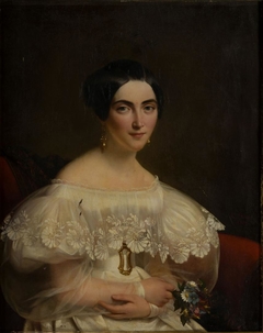 Portrait of Emma Destailleur, wife of Antoine Le Roux de Lincy by Louise Adélaïde Desnos
