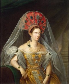 Portrait of Empress Alexandra Feodorovna by A Malyukov