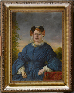 Portrait of Hendrika Johanna Greve (1821-1895) by Hendrik Vorderman