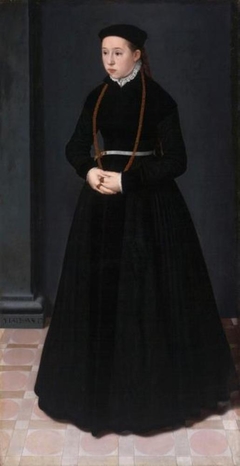 Portrait of Margaretha Mertha (Merthen), the Wife of Heinrich Pilgram by Nicolas Neufchatel