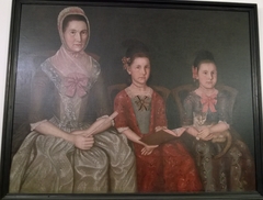 Portrait of the sister of the painter, Mrs. Ebenezer Crafts (1741-1812), née Mahitible Chandler, and her daughters Matilda (1771-1848) and Augusta (1772-1861) by Winthrop Chandler