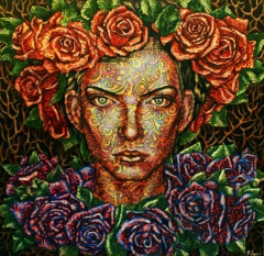 Portrait with roses