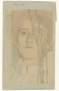 Portret van een onbekende vrouw by Jan Toorop