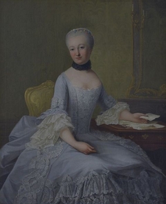 Portret van Johanna Magdalena de Mey (1719-1783) by Guillaume de Spinny