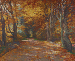 Praterallee im Herbst by Olga Wisinger-Florian