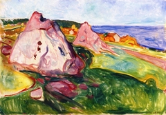 Red Rocks by Åsgårdstrand by Edvard Munch