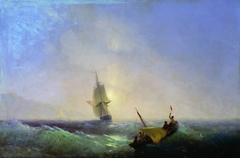 Rescuers from the shipwreck by Ivan Aivazovsky