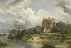 River Landscape with Ruin