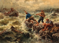 Saving the Shipwrecked Sailors by Egide Linnig