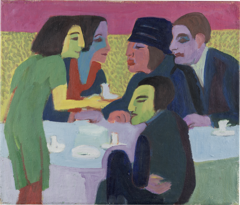 Scene at a Café by Ernst Ludwig Kirchner