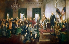Scene at the Signing of the Constitution of the United States by Howard Chandler Christy