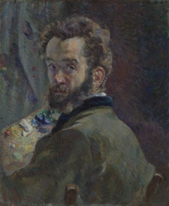 Self-Portrait with Palette by Armand Guillaumin
