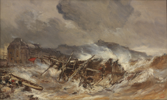 Shipwreck by Eugène Isabey