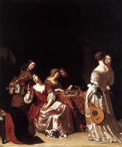 Six Figures Making Music by Frans van Mieris the Elder