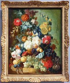 Still Life with Friut and Flowers by Jan van Os