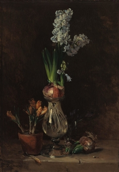 Still Life with Hyacinth by Philippe Rousseau