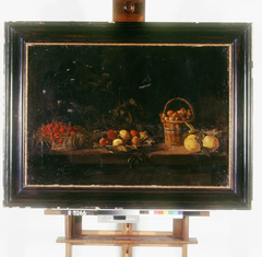 Stilleven met vruchten op een tafel by anonymous painter