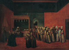 Sultan Ahmet III Receiving a European Ambassador by Jean Baptiste Vanmour