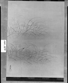 Susuki Grass and Cricket by Kanō Chikanobu