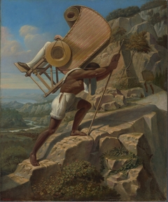 The Artist Carried in a Sillero over the Chiapas from Palenque to Ocosingo, Mexico by Jean-Frédéric Waldeck