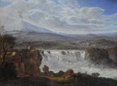 The Caracci Waterfall Near Aderno at the Foot of Mt. Etna by Karl Gotthard Grass