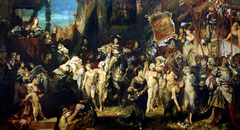The Entrance of Emperor Charles V into Antwerp in 1520 by Hans Makart