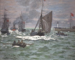 The Entrance to the Port of Le Havre by Claude Monet