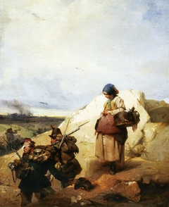 The female sutler (1852) by Domenico Induno