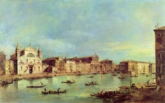 The Grand Canal with Santa Lucia and Santa Maria di Nazareth by Francesco Guardi