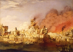 The Great Fire of Hamburg on May 5, 1842 by Ditlev Martens