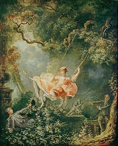 The Happy Accidents of the Swing by Jean-Honoré Fragonard