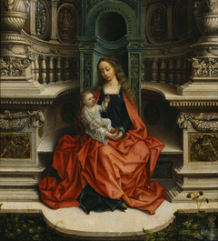 The Madonna and Child Enthroned by Adriaen Isenbrandt