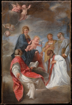 The Madonna and Child with Saints Ignatius of Loyola, Francis Xavier, Cosmas and Damian