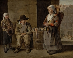 The Poultry Sellers by Jean Michelin