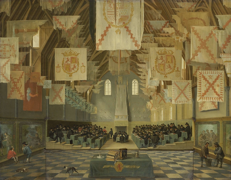 The Ridderzaal of the Binnenhof during the Great Assembly of 1651