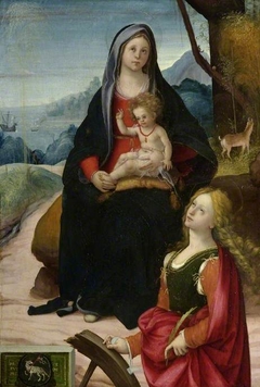 The Virgin and Child with St Catherine by Bartolommeo Ramenghi