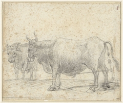 Twee koeien by Gellée genaamd Le Lorrain Claude