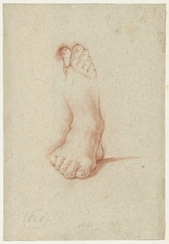 Twee studies van een voet by Domenichino