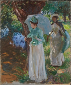 Two Girls with Parasols by John Singer Sargent