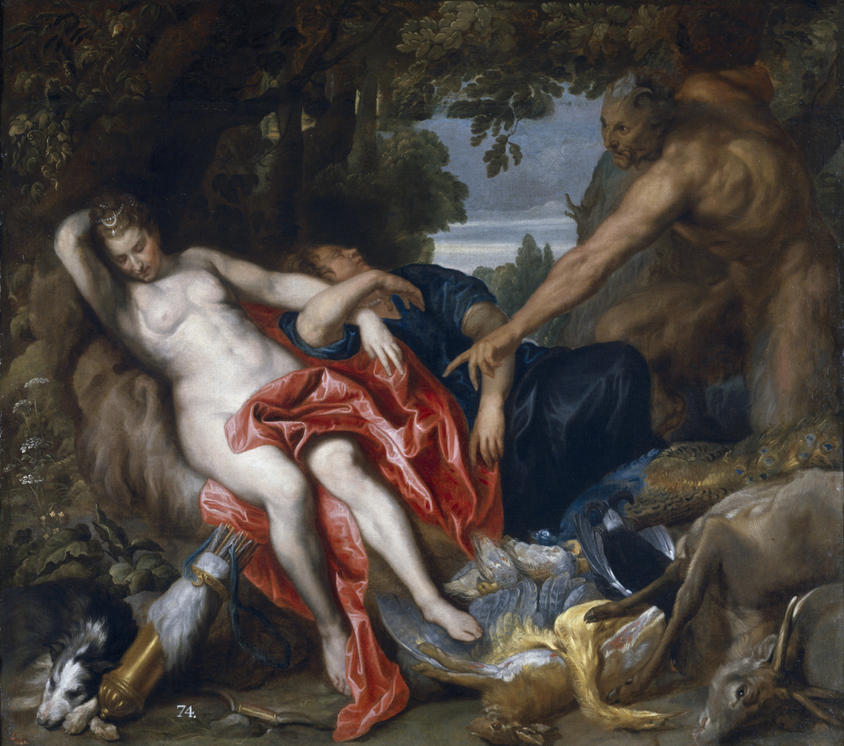 Diana and a Nymph Discovered by a Satyr