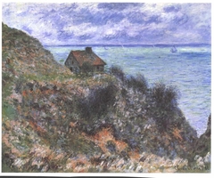 La Maison du pêcheur, temps couvert by Claude Monet