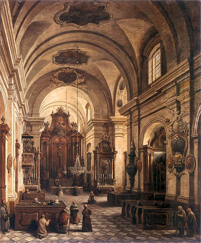 Interior of the Reformed Franciscan Church in Warsaw