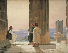 The View from the Temple of Athena on the Acropolis by Martinus Rørbye
