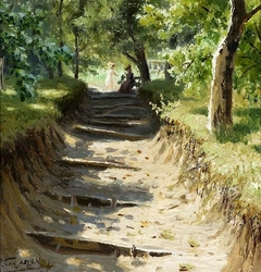 Alley in the Garden by Nikolay Sergeyev