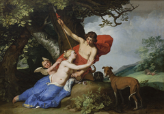 Venus and Adonis by Abraham Bloemaert