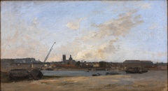 View of Dieppe by Charles Lapostolet