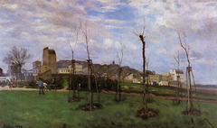 View of Montmartre from the Cité des Fleurs by Alfred Sisley